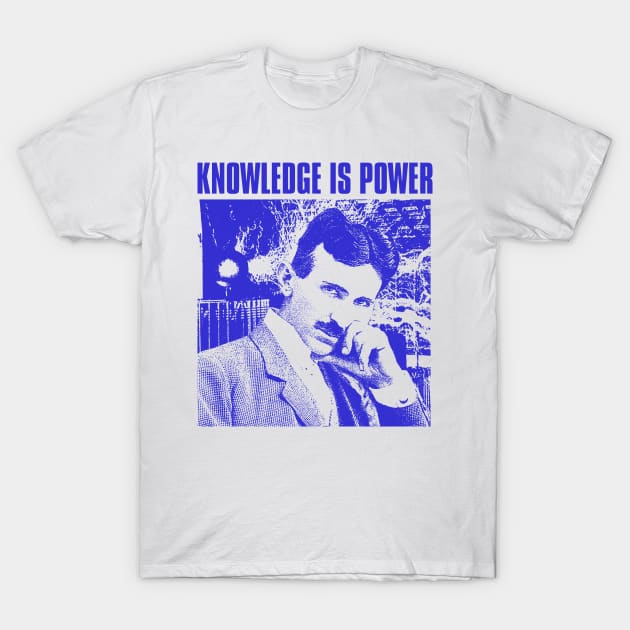 knowledge is power nikola tesla T-Shirt by psninetynine